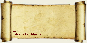 Jasmina Poznan vizit kartica